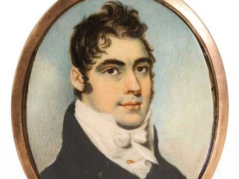 1774-John Thomas Barber Beaumont - Ritratto di gentiluomo - attribuito